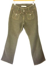 NWT Z Cavaricci Torrid Olive Green Worn Suede Front Pocket Details Size 12 New picture
