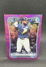 2026 Bowman - Junior Caminero #59 Chrome Pink Mojo Refractor /199 picture