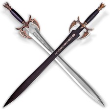 37″ Handmade Stainless Steel Kilgorin The Sword OF Darkness Leather  scabbard picture