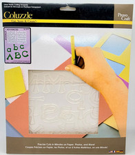 Coluzzle Camelot Alphabet Cutting Template Provo Craft 44-5075 Sealed picture