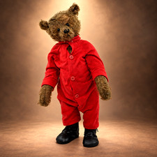 OOAK Artisan Teddy Bear Sharon Coen Artist signed 18