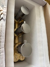 HOMEDEC Chrome 2 Way Shower Diverter Valve Brass 2 Functions Thermostatic Mixing picture