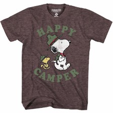 Peanuts Snoopy Happy Camper Vintage T-Shirt picture