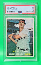 1957 Topps Ted Williams #1 PSA 3 VG Boston Red Sox HOF Vintage Baseball Card picture