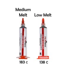 2 Pack -PolarTronix Solder Paste Bundle Low Melt 138 & Medium Melt 183 picture