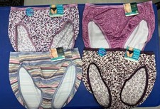 4 Pcs Vanity Fair Illumination 13108 HI-CUT Brief Mixed PRINTS Sz~ 6 8 9 10 picture