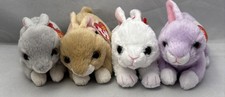 Lot Of 4 - TY Beanie Baby - Bunnies (6 inch) - Stuffed Animal - Brand New W/Tags picture