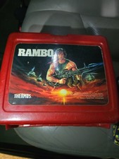 1985 THERMOS BRAND RAMBO LUNCHBOX RARE picture