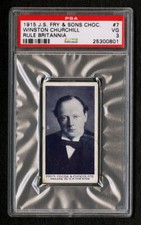 1915 J.S. FRY & SONS CHOCOLATE #7 WINSTON CHURCHILL PSA 3 COCOA RULE BRITANNIA  picture