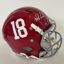 Autographed/Signed Nick Saban Alabama FS Helmet BAS COA picture