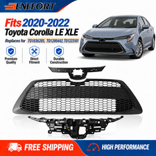 3pcs Front Upper Lower Grille & Bracket Kit For 2020-2022 Toyota Corolla LE XLE picture