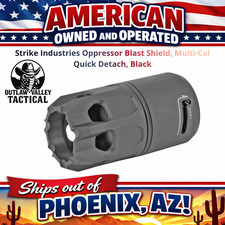 Strike Industries Oppressor Blast Shield, Multi-Cal Quick Detach, Black picture