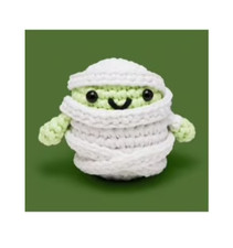 The Woobles Beginner Crochet Amigurumi Kit – Amun The Mummy, Glow In The Dark picture