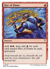 Rite of Flame - (white border frame) #59 - Mystery Booster 2 - NM MTG picture