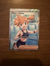 Nintendo Misty's Vitality 111/084 Double Rare Full Art Holo Pokemon TCG EN picture