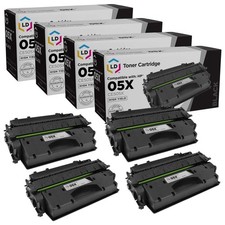 LD Compatible HP CE505X / 05X 4pk HY BLK Toners for HP Jet P2055d/P2055dn/P2055X picture