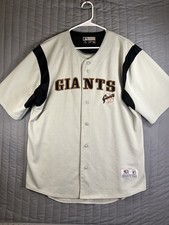 VTG True Fan MLB San Fransisco Giants Baseball Jersey Men's L Stitched Patches picture