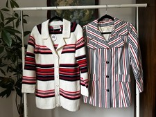 LOT 1960's Vintage Red, White, & Blue Stripe Jackets picture