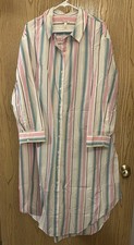 NWT Anthropologie LyreBird Women's Striped Button-Down Cotton Shirt XL picture