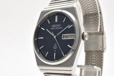 [Excellent+5] Seiko King Quartz 5856-7040 Blue Denim Dial Men's Qz Watch JAPAN picture