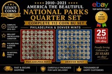 Complete 2010-2021 National Park Quarters 112 Coin BU Set ~ Philly & Denver Mint picture