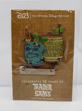 C2 Disney DLR LE Pin 15 Years Anniversary Trader Sam's Enchanted Tiki Bar D23 picture
