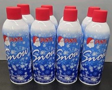 White Artificial Snow Spray 10 Pack 9oz Cans Fake Snow Window Tree Decor picture