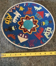 11” Hand-woven Colorful South African Zulu Tribal Art Telephone Wire Basket NICE picture