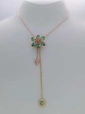 NEW 100% SWAROVSKI Multicolor Flower Idyllia Y Pendant Necklace 5717158 picture