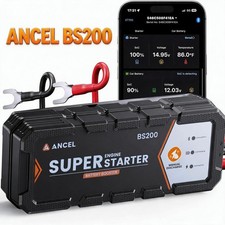 2026 ANCEL BS200 Smart Jump Starter with Car Battery Monitor 12V Super Capacitor picture