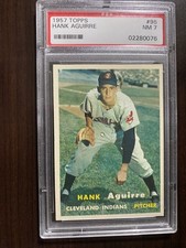 1957 Topps #96 Hank Aguirre PSA 7 picture