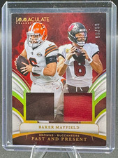 Panini 2025 Immaculate Past and Present Materials Baker Mayfield PPM-BMD /99 picture