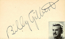 Billy Gilbert Signed Auto 3x5 Index Card His Girl Friday picture