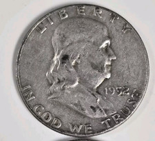 199FFXF FRANKLIN HALF DOLLAR 1948-1963 SILVER 50c AG 90% COIN F-XF 63+ YEARS OLD picture