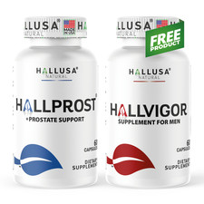 Hallprost + Free Hallvigor, Inflamed Prostate & Libido Booster, 120 capsules picture