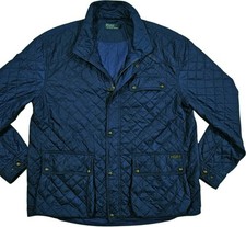 HOT VINTAGE Men's POLO RALPH LAUREN @ SPORTS QUILTED 3 Pcks NAVY Jacket 2XL TALL picture