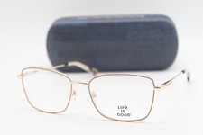 NEW LIFE IS GOOD ELENORA SAND (SND) PINK TORT AUTHENTIC EYEGLASSES W/CASE 54-16 picture