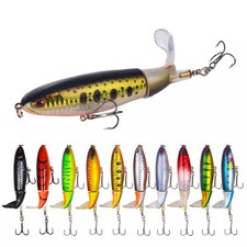 10x Whopper Plopper Topwater Floating Fishing Lures Rotating Tail for Bass 4.5