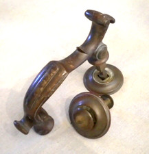 ANTIQUE c.1901 VICTORIAN EDWARDIAN BRONZE DOCTORS DOORKNOCKER picture