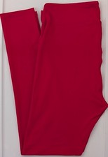 Tall & Curvy LuLaRoe TC Leggings Solid Persian Red NWT 64 picture