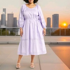 HARSHMAN: LOS ANGELES: $320: BELLE: DRESS: LILAC: SIZE: 3X: BRAND NEW picture