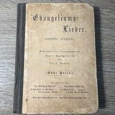 EVANGELIUMS LIEDER GOSPEL HYMNS ANTIQUE BOOK 1891 picture