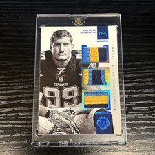 2016 Panini Encased Rookie Triple Memorabilia Joey Bosa 3 COLOR SSP PATCH /25 picture