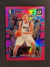 Panini 2017-18 Donruss Optic Dirk Nowitzki Mavericks #34 Pink Prizm /25 picture