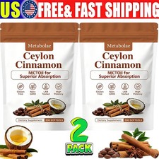 2 Pack Metabolae Ceylon Cinnamon Capsules with MCT_Oil, 300 Softgels picture