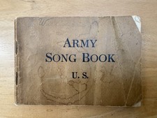 1918 WWI U.S. Army Song Book Original War Dept Military WW1 Vintage Antique picture