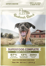 Badlands Ranch Superfood Complete Grain-Free Beef Air-Dried Dog Food, 64-oz bag picture