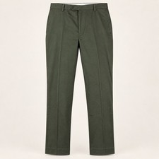 Daniel Cremieux Dress Pants Mens 36x32 Dark Olive Green Flat Front Classic Work picture