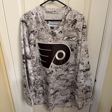 SERGEI BOBROVSKY PHILADELPHIA FLYERS REEBOK CAMO JERSEY XL picture