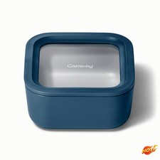 Caraway Home Ceramic Coated Glass Food Storage Container - Oven & Microwave Safe picture